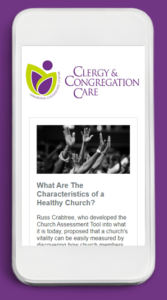 Email Newsletter for Clergy & Congregation Care